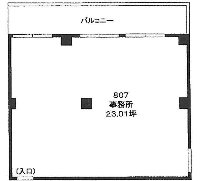 水道橋西口会館807 間取り図