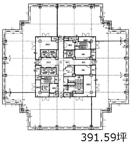 青海フロンティアビル18F 間取り図