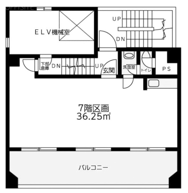 チヨダ道玄坂ビル7F 間取り図