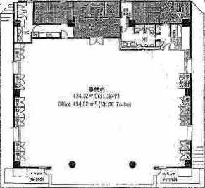 南麻布渋谷ビル6F 間取り図