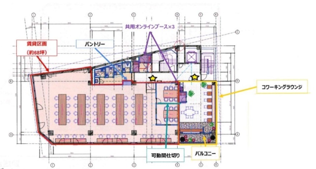 WORK VILLA HIRAKAWACHO2F 間取り図