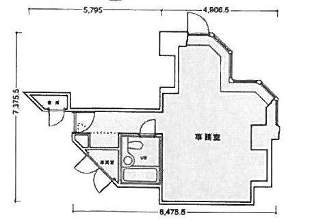 世田谷ビジネススクエアヒルズⅡ23 間取り図