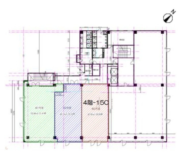 船橋本町プラザビル15C 間取り図