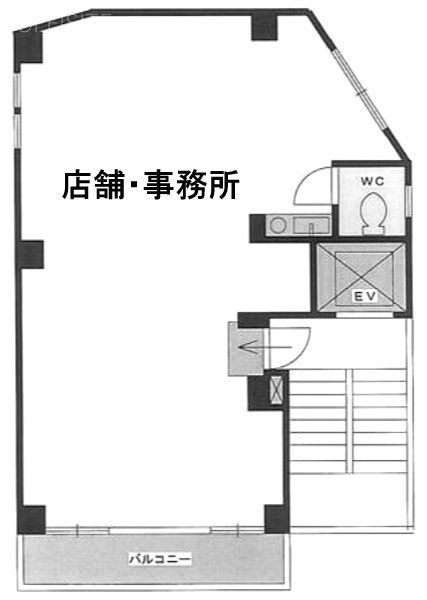 ブルアートルビル2F 間取り図