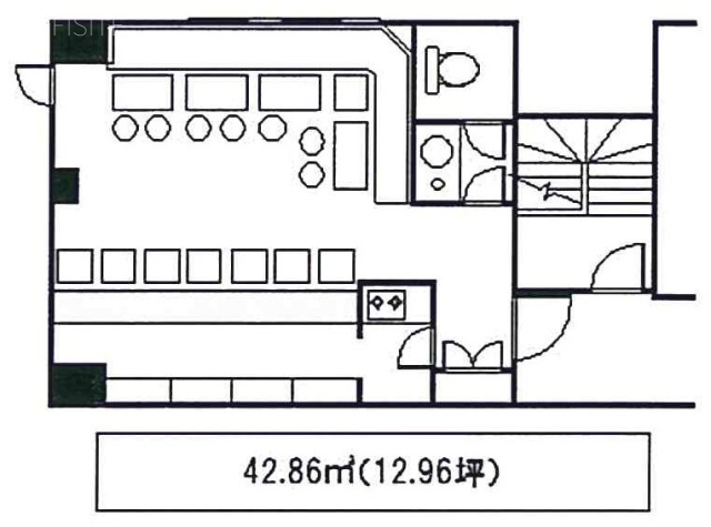 関内ザ・バレル飛高ビル302 間取り図