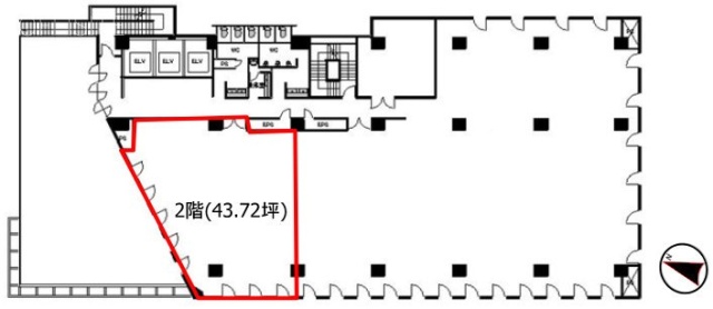 南品川Nビル2F 間取り図