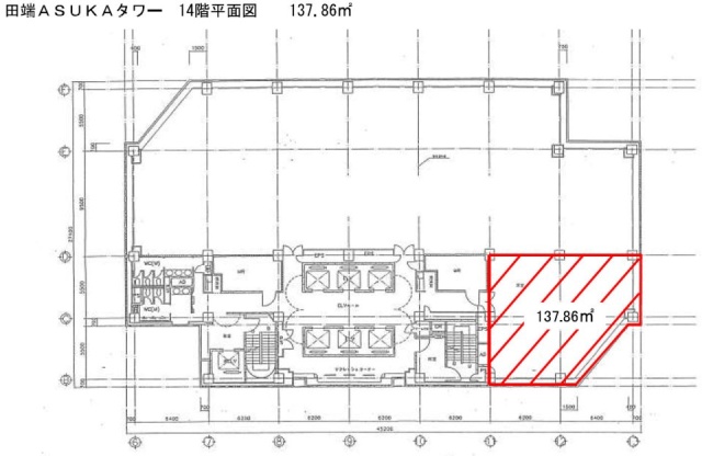 田端ASUKAタワー14F 間取り図