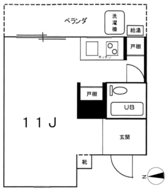 代々木公園ハウスビル4F 間取り図