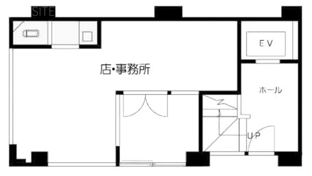 安岡ビル1F 間取り図