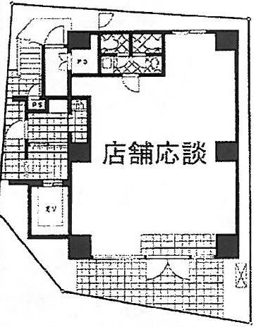 エビスアワヤビル1F 間取り図