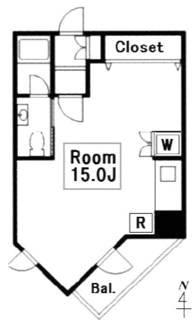 中銀高輪ビル706 間取り図