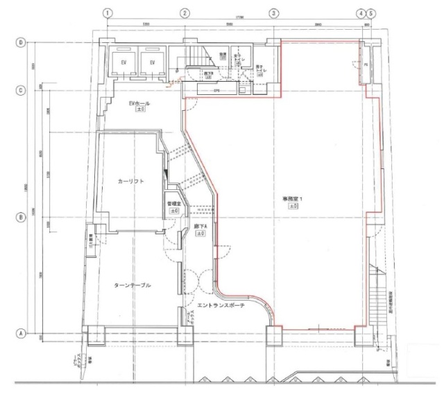 キーストーン赤坂ビル1F 間取り図