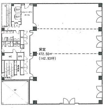 朝日生命新小岩ビル4F 間取り図