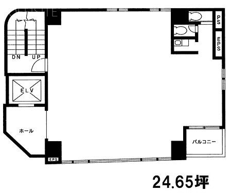 浜町公園ビル3F 間取り図