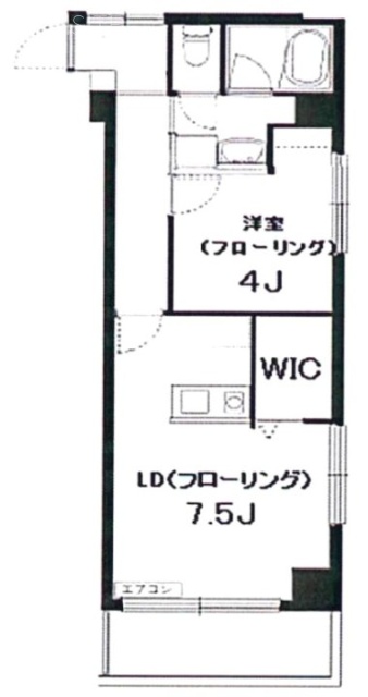 オーロラ三田703 間取り図