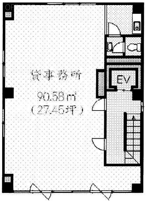山中ビル5F 間取り図