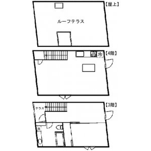 神園パークプレイス3F～4F 間取り図