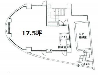 メイプルヒルズ千駄ヶ谷6F 間取り図