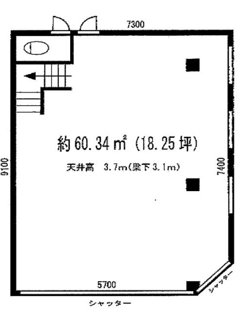 大同ビル1F 間取り図