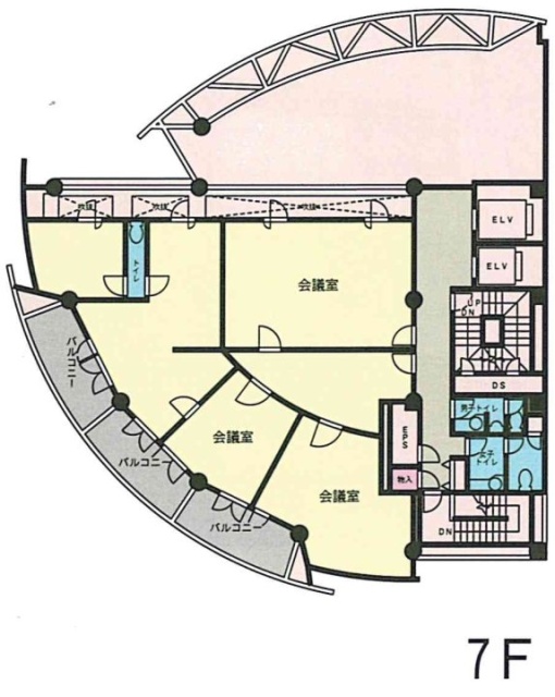 芝浦NAビル7F 間取り図