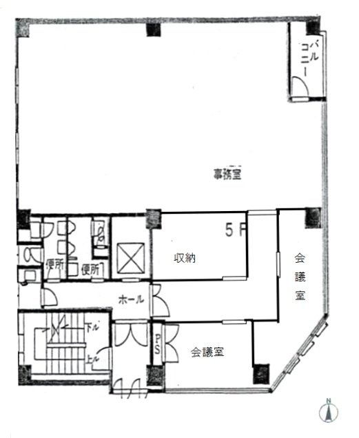 上野TSビル5F 間取り図