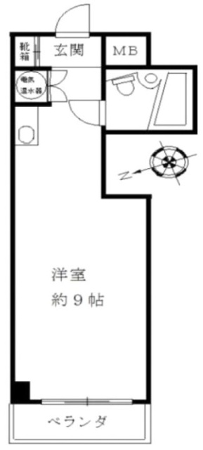 サンパティオ高田馬場304 間取り図