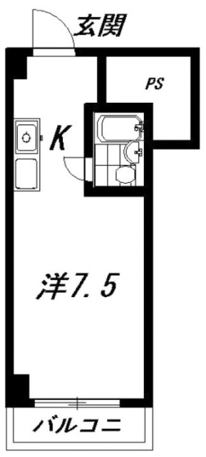 東池袋パレス8F 間取り図