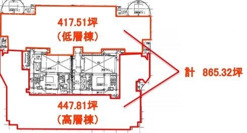 KR豊洲ビル低層棟+高層棟 間取り図