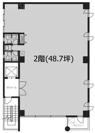 城南ビル2F 間取り図