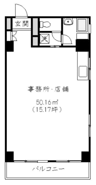 ユニオンビルヂング501 間取り図