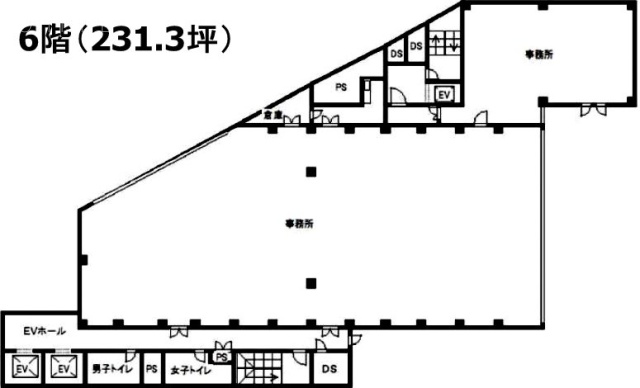 日本橋御幸ビル6F 間取り図