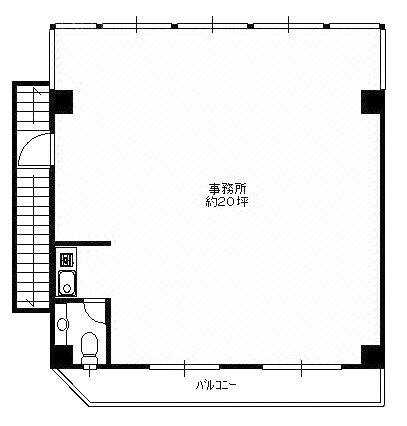 鍋倉ビル2F 間取り図