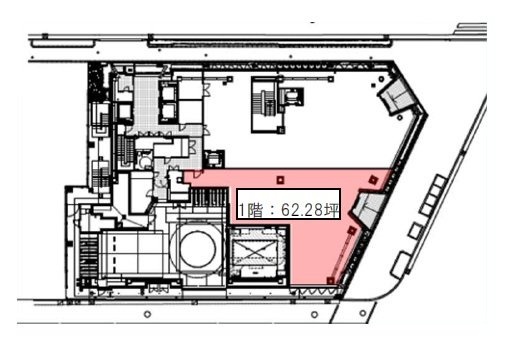 (仮)五反田第一生命ビル1F 間取り図