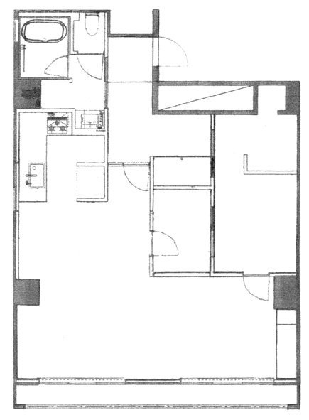 ニュー渋谷コーポラス5F 間取り図