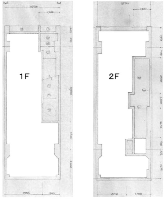 赤池ビル1F～2F 間取り図