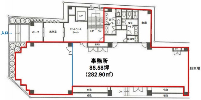 YS東麻布 (ACO アコー東麻布)ビル1F 間取り図