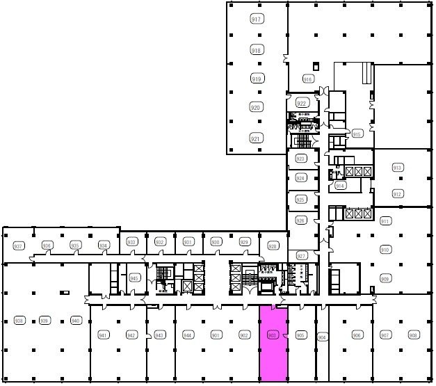新国際ビル9F903区 間取り図