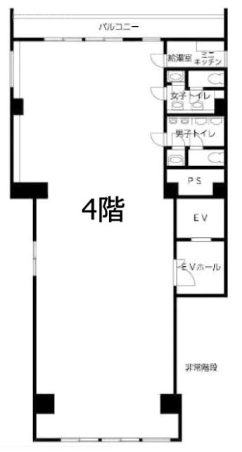 岸浪ビル4F 間取り図