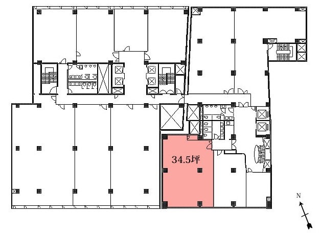 虎ノ門実業会館(本館)9F 間取り図