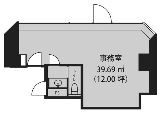 世田谷ビジネススクエアヒルズⅡ54 間取り図