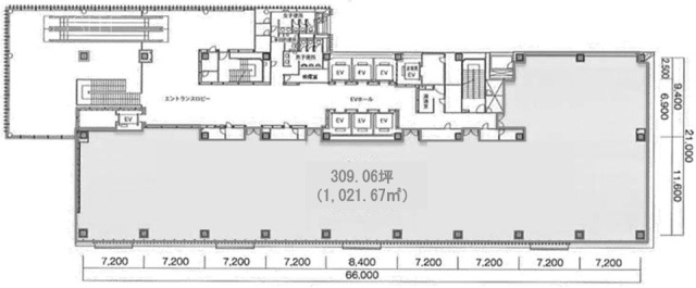 フロンティア武蔵小杉 N棟2F 間取り図