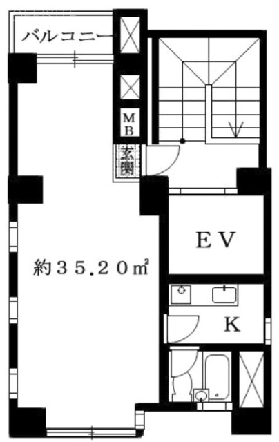 トリニティ田端ビル6F 間取り図