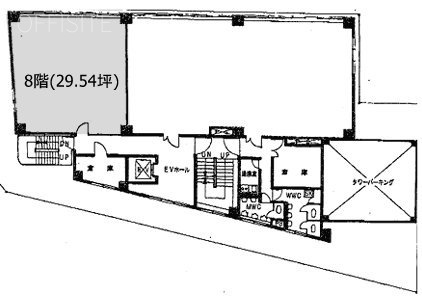 第2米林ビル8F 間取り図