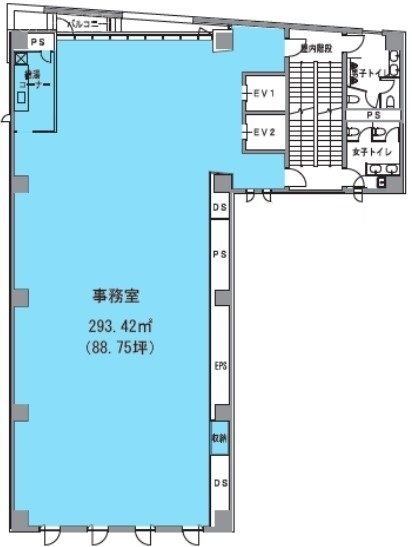 麹町昭文社HDビル4F 間取り図