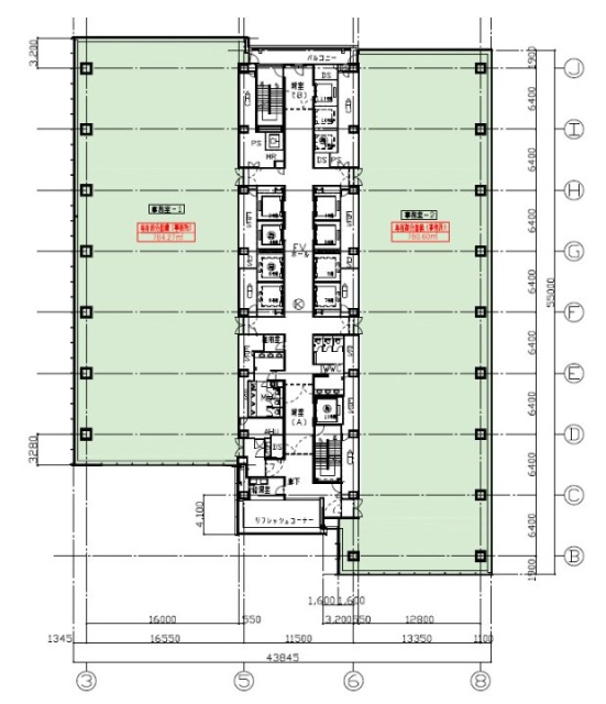 銀座松竹スクエア4F 間取り図