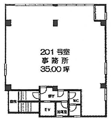 YKB東ビル201 間取り図