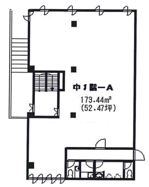 宮沢ビル中1F 間取り図