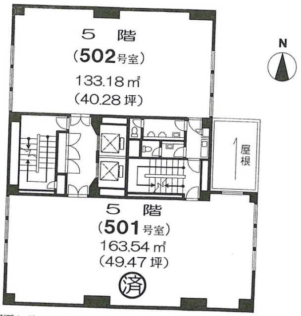 ラ・ベルティ新宿502 間取り図