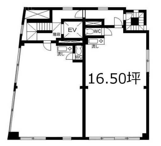 サスガ第2ビル602 間取り図