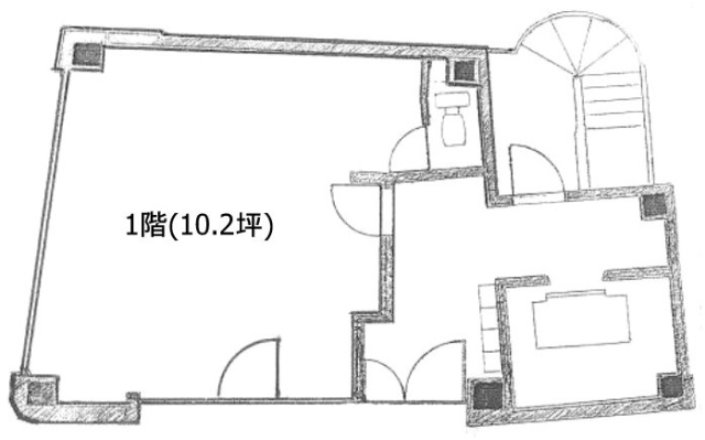 麻布よしビル1F 間取り図